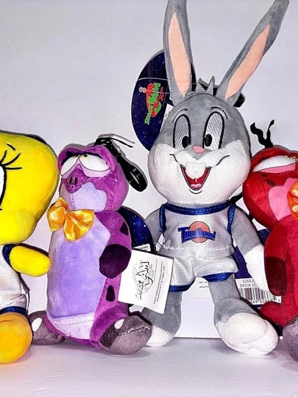 Space Jam 30th Anniversary 4 Piece Plush Set NWT